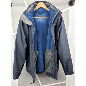 LL Bean Sweater Fleece 3-in-1 Jacket Men’s L Regular Blue Shell Water Resistant